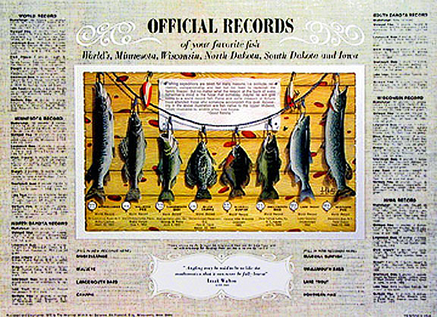 OFFICIAL RECORDS - Record Size Fish - By Les Kouba - Alliance Art